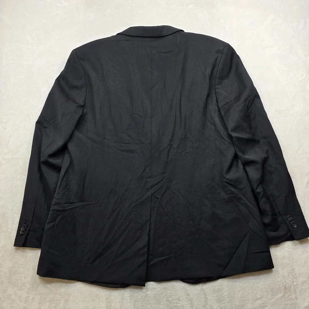 Banana Republic Black Wool Suit Jacket Mens 46R‎ 46 Modern Fit Italian Blazer